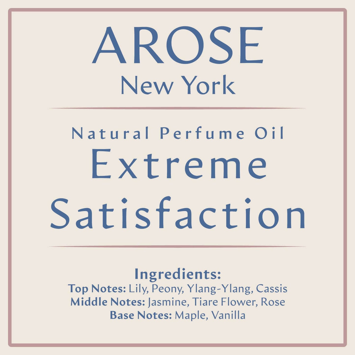 Extreme Satisfaction Inspired by Pleasures | Arose NY