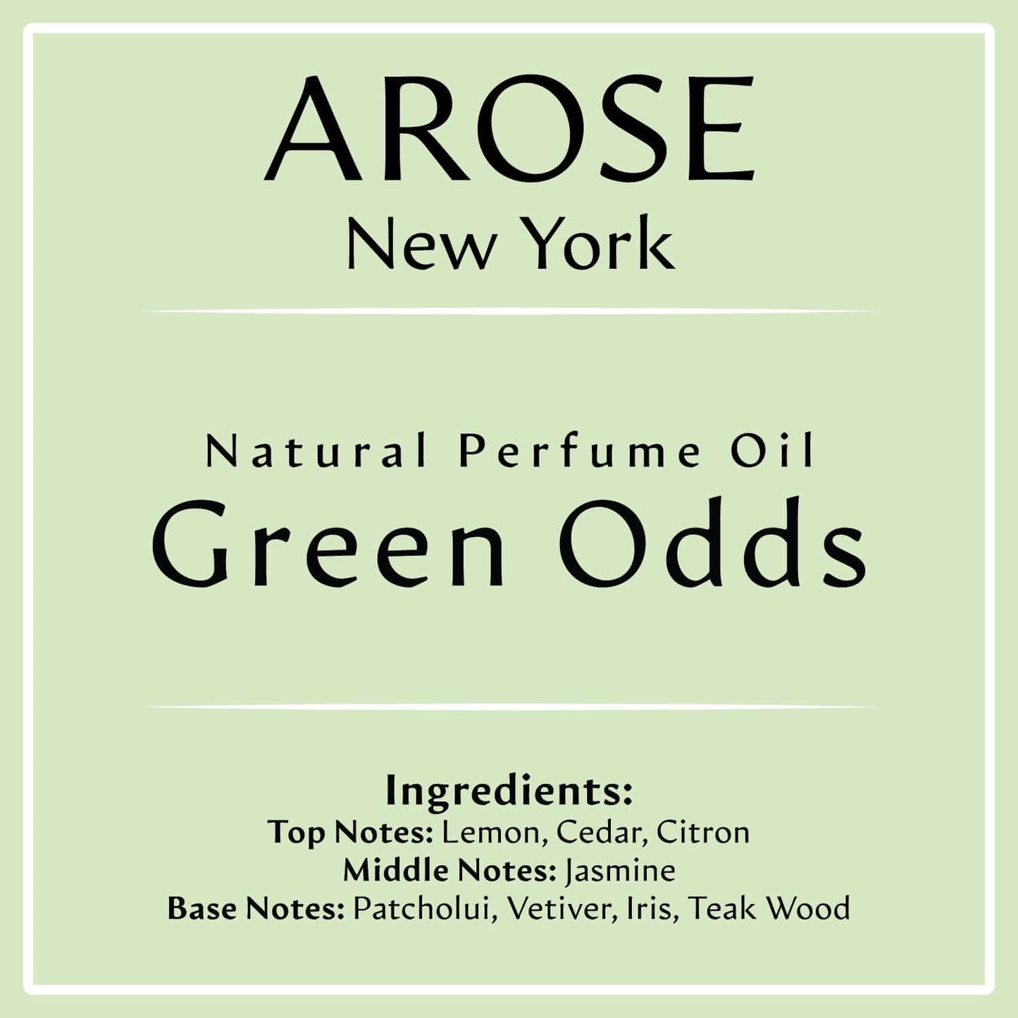 Green Odds Inspired By Chance Eau Fraiche | Arose NY