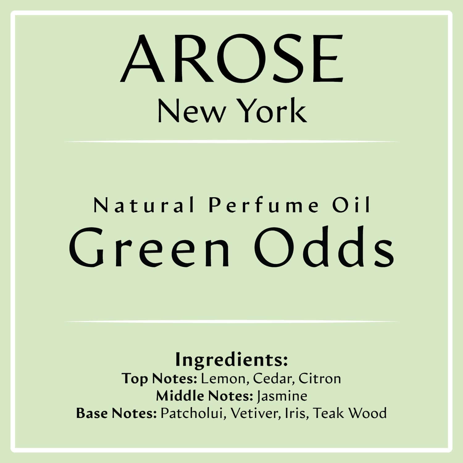 Green Odds Inspired By Chance Eau Fraiche | Arose NY