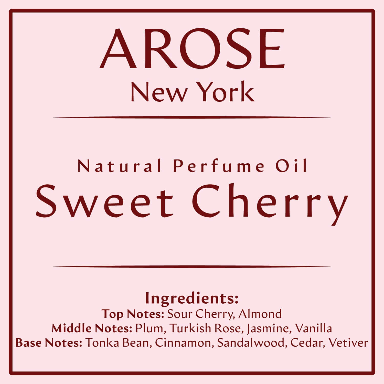 Sweet Cherry Inspired by Lost Cherry | Arose NY