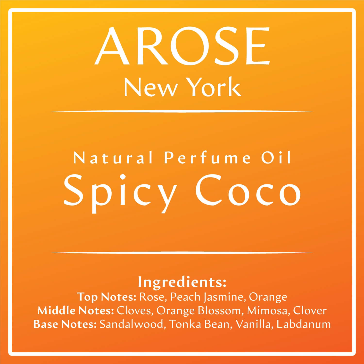 Spicy Coco Inspired by Coco | Arose NY