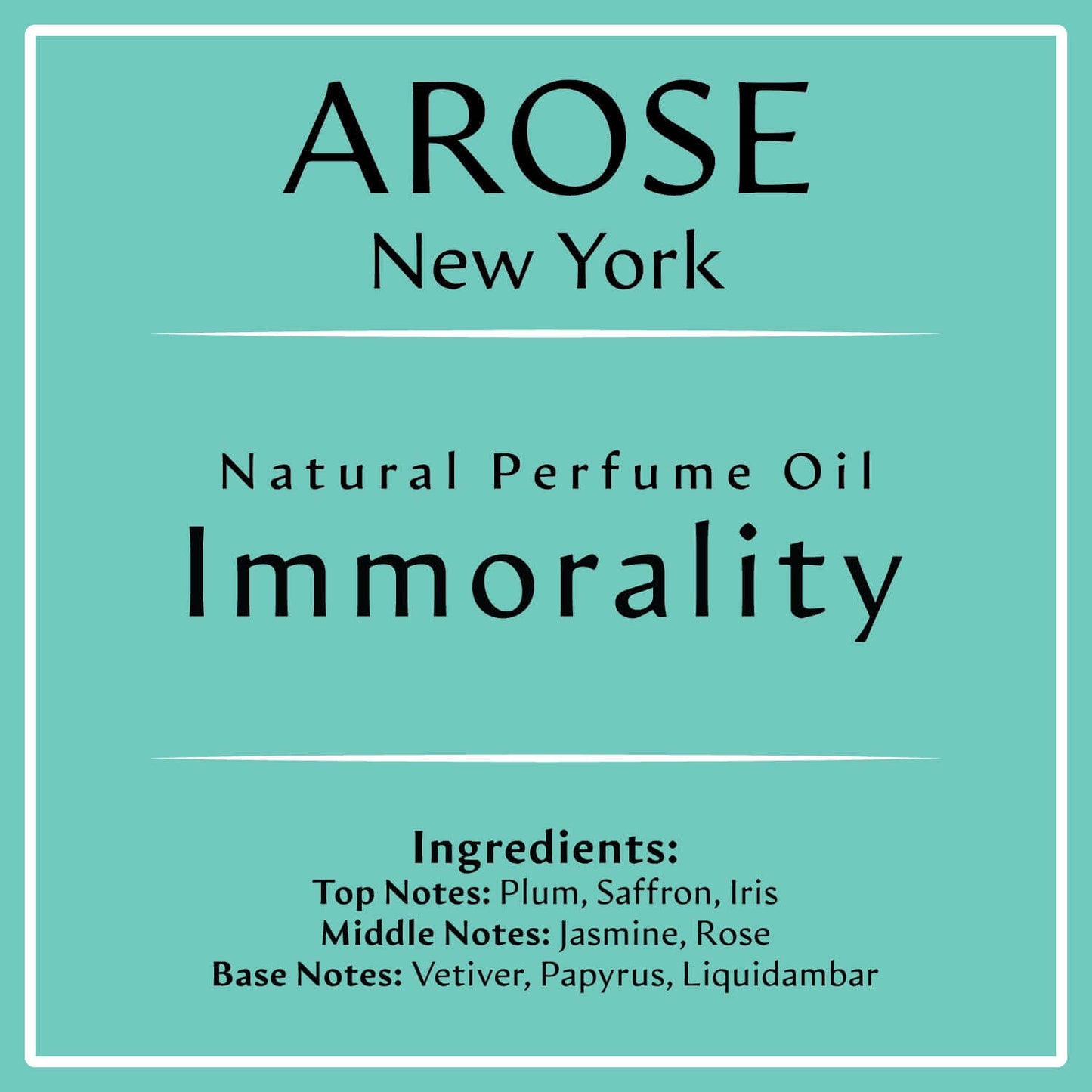 Immorality Inspired by Decadence | Arose NY