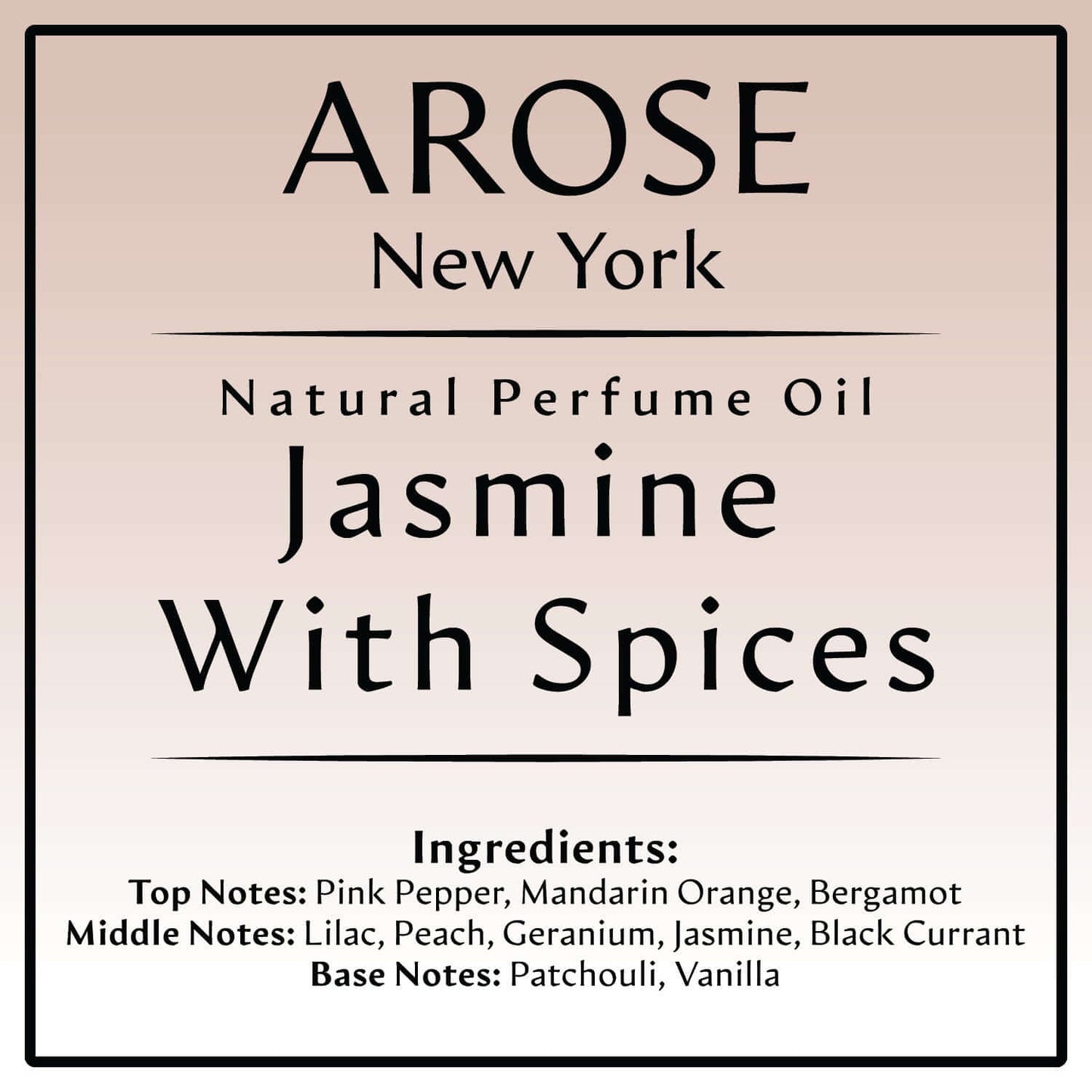 Jasmine with Spices Inspired by Guilty | Arose NY