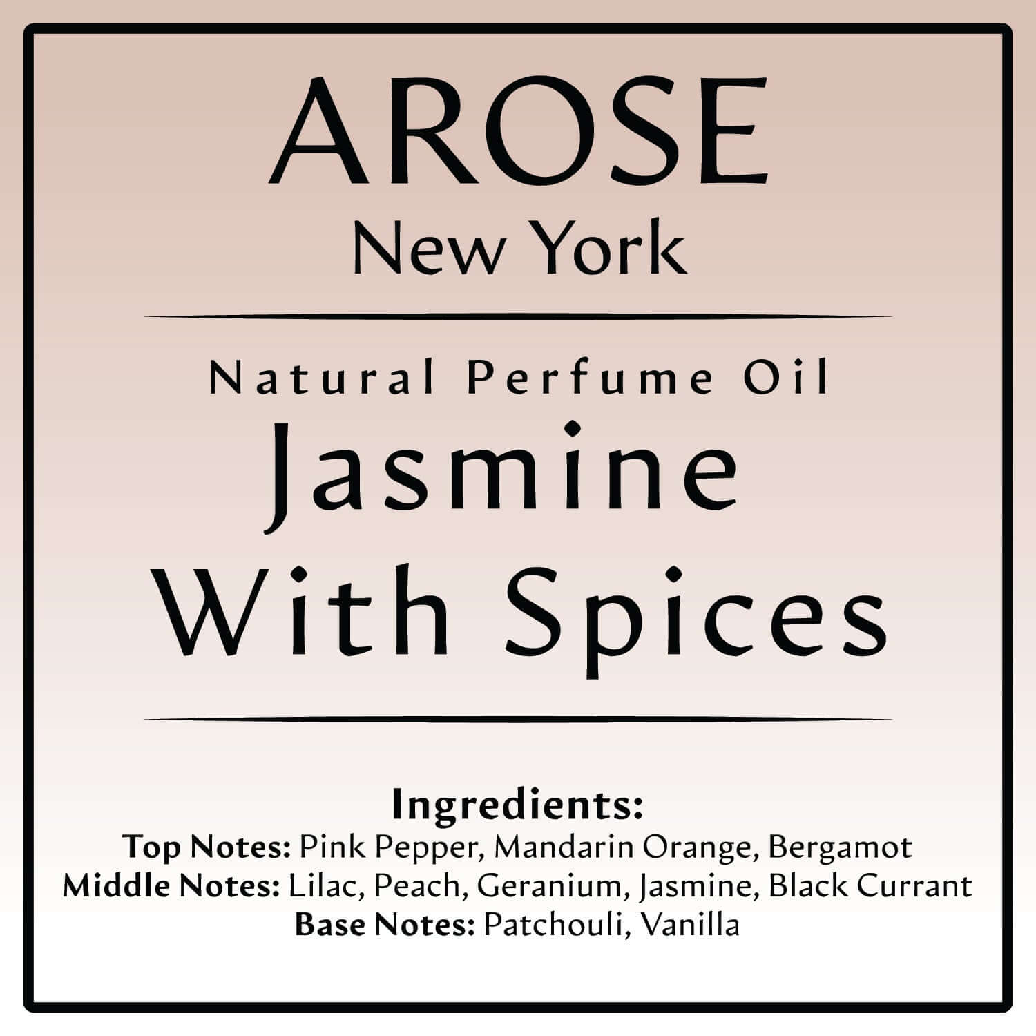 Jasmine with Spices Inspired by Guilty | Arose NY