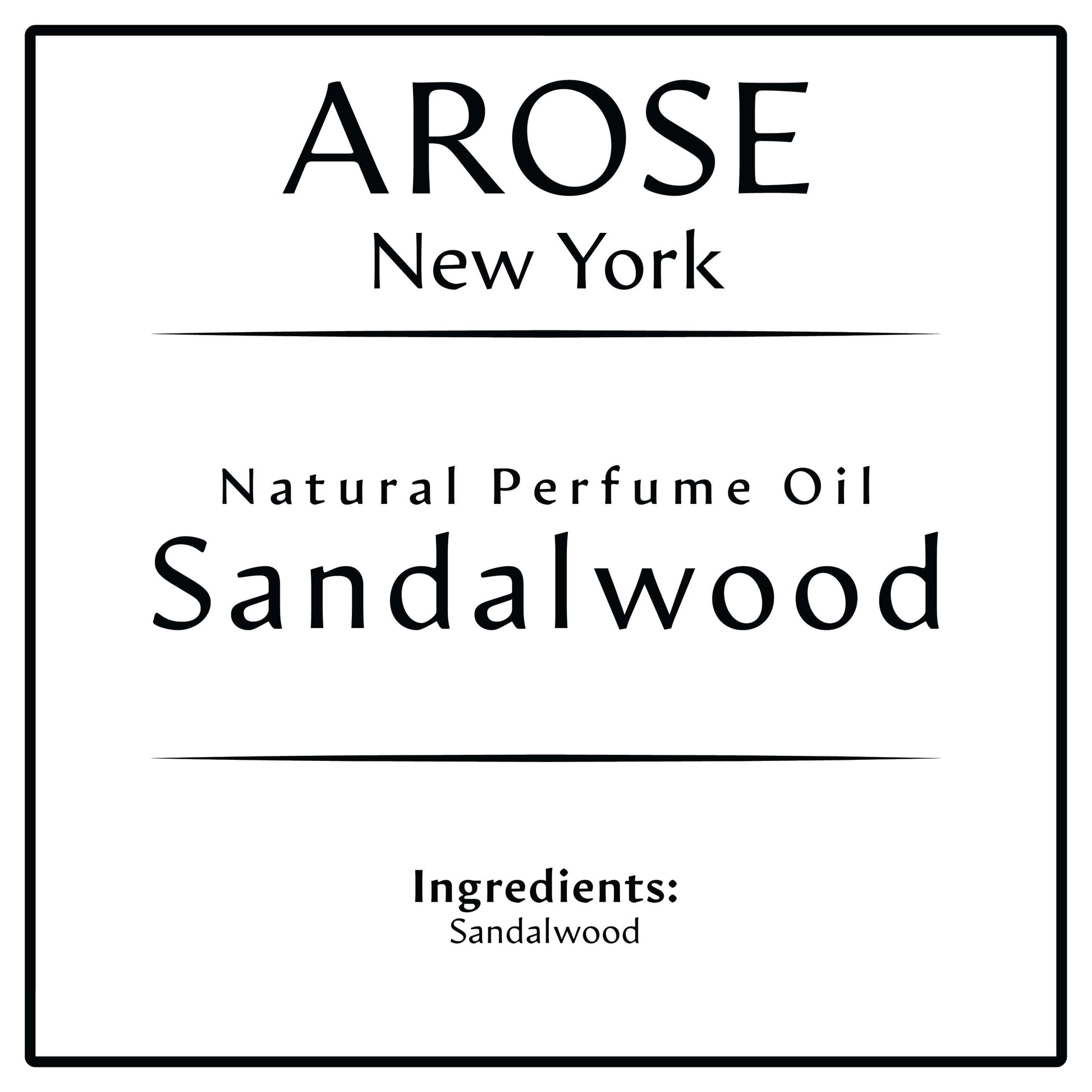 Sandalwood Pure Oil | Arose NY