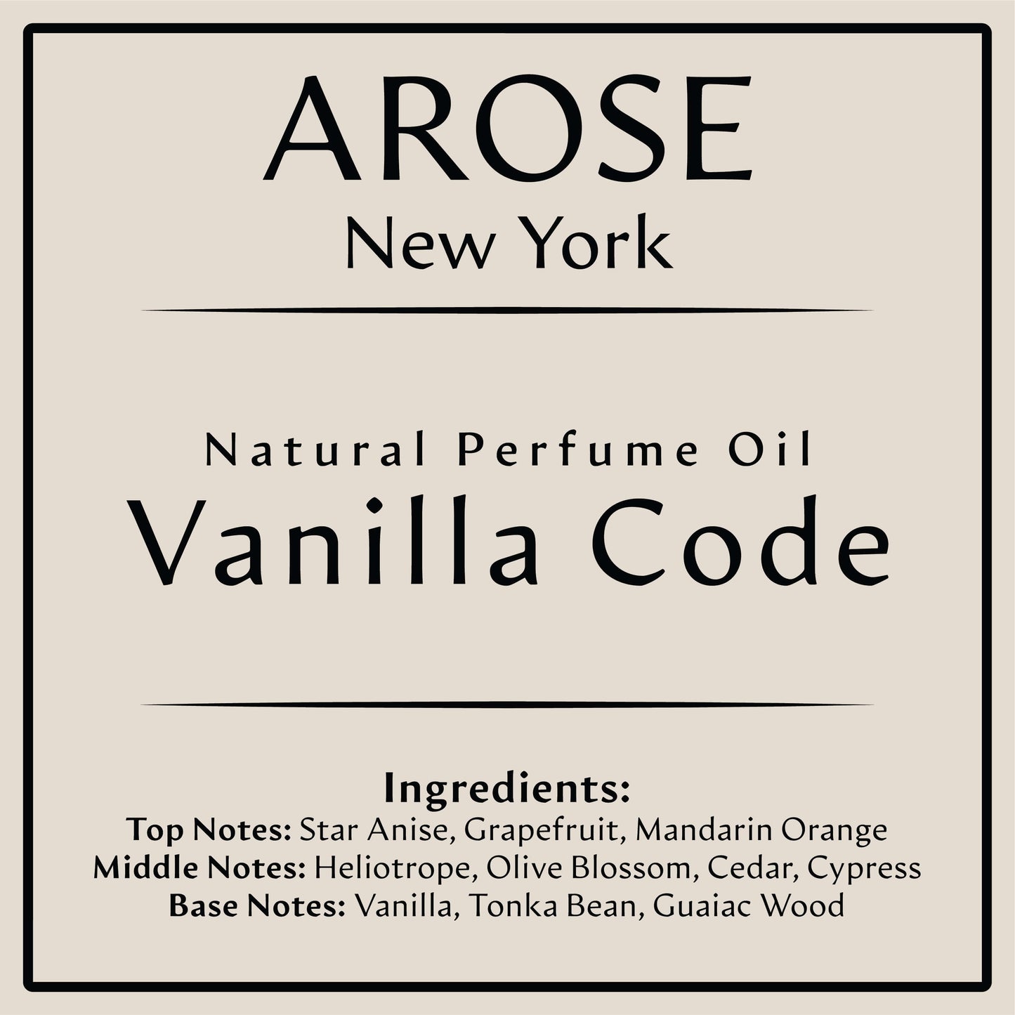 Vanilla Code Inspired by Code Ultimate | Arose NY