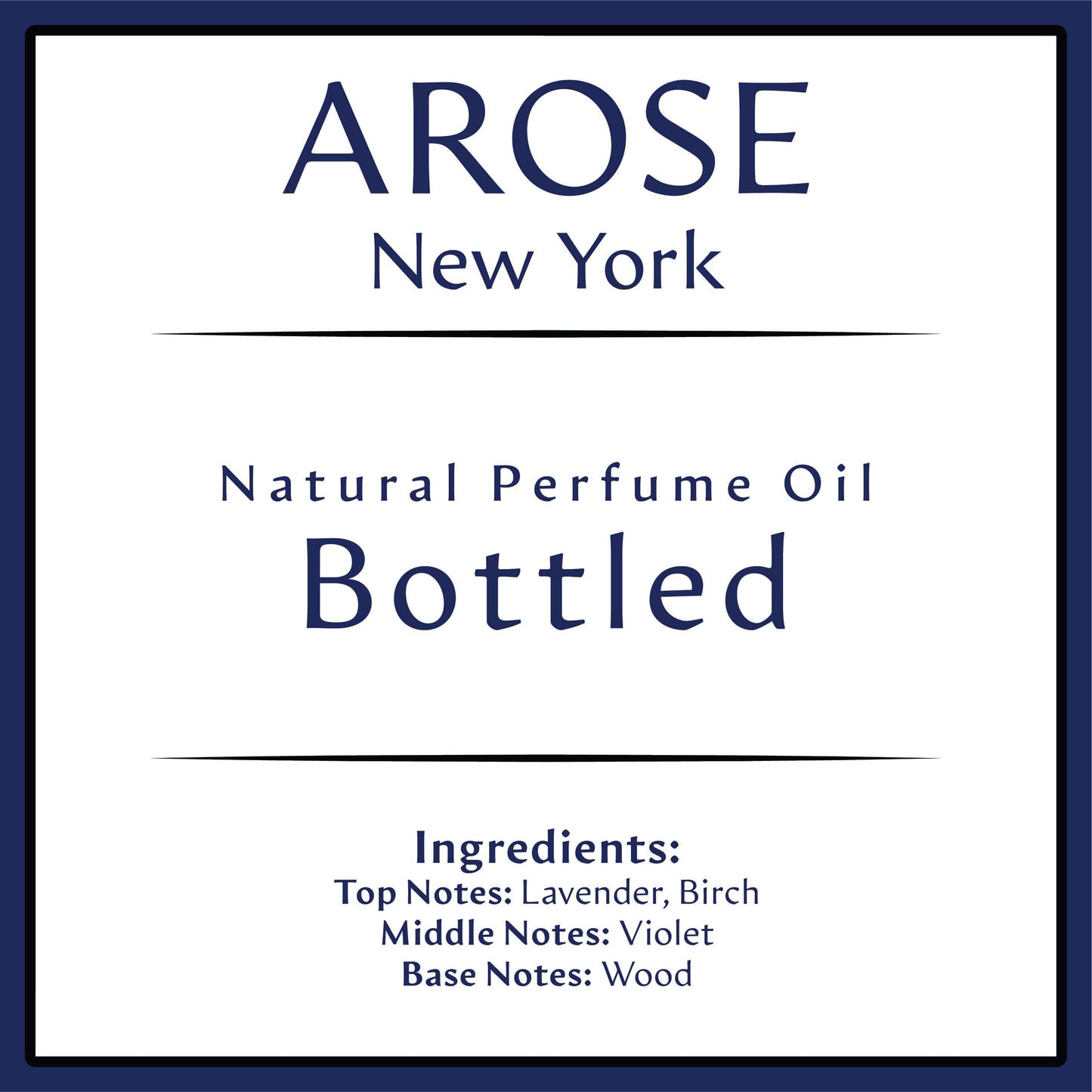 Bottled Perfume Oil Inspired by Bottled Night | Arose NY